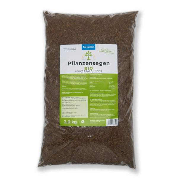 Pflanzensegen - veganer Universaldünger in Bio Qualität (3,0 kg)